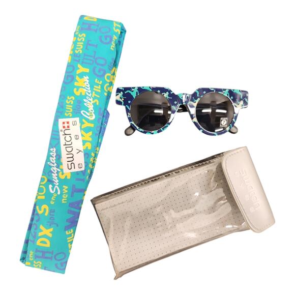 Swatch Eyes Sunglasses LITTLE MAN SW712 002 with interchangeable Frame NOS - Picture 4 of 13